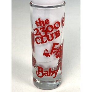 Baby Dolls Fare The 2300 Club Collectible 4-1/8" SHOT GLASS w/ Red Print EUC